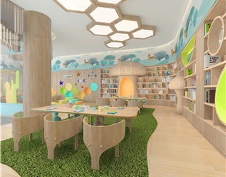 现代小学生阅览室