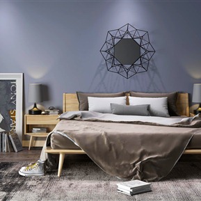 北欧 双人床  床组合