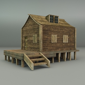 现代 木屋 木构房