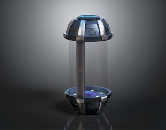 现代科幻休息胶囊3d模型下载