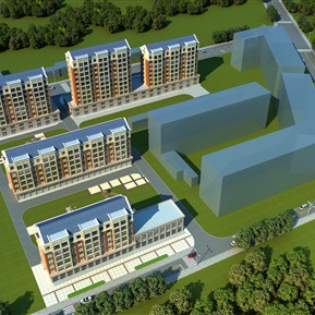 欧式 住宅区 商业办公住宅楼