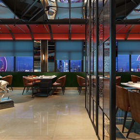 现代 火锅店 火锅店屏