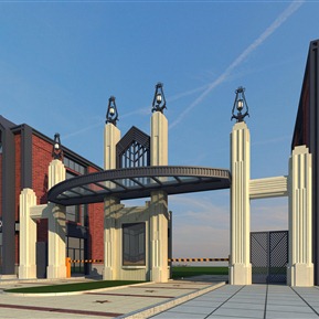 欧式 大门 小区入口