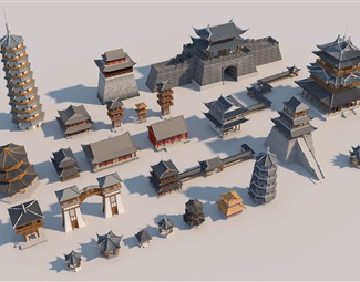 中式中式建筑入口