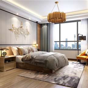 现代 卧室 次卧