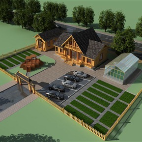 欧式 独栋别墅 接待中心