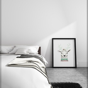 北欧 双人床  床组合