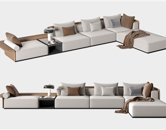 现代沙发组合客厅