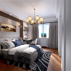 现代 卧室 卧室书桌吊灯墙饰摆件