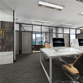 现代 公共办公区 律师事务所全景