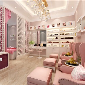 简欧 美甲店 美容美甲店