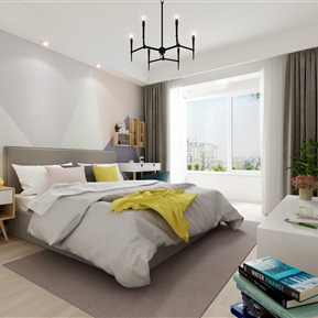 北欧 卧室 卧室床组合