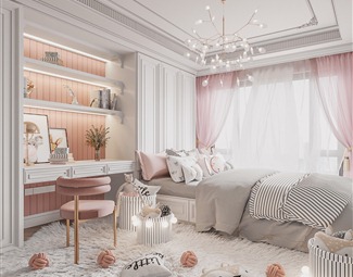 轻奢 榻榻米卧室