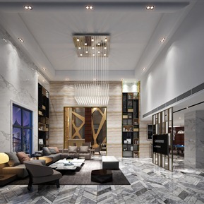 现代 复式客厅 港式客厅