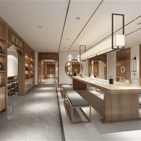 新中式 会所 茶艺区