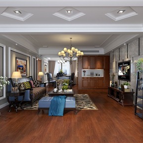 美式 客餐厅 客厅餐厅