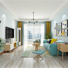 北欧 客厅 客餐厅