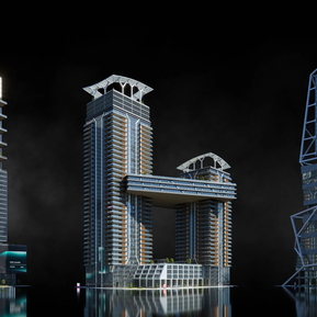 现代商业综合体办公楼 商业综合体办公楼