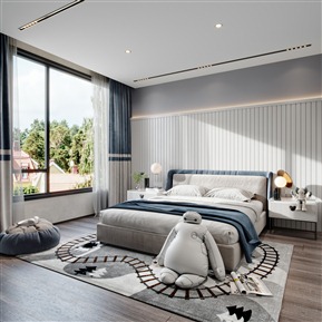 现代 儿童房 儿童房卧室