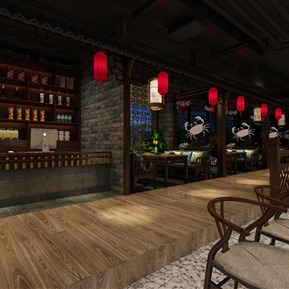 中式 餐厅 火锅店 餐饮