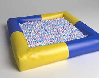 现代 球池 充气海洋球池