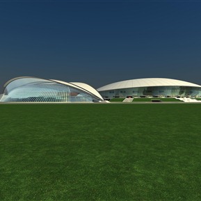 现代 体育馆建筑 体育场馆博物馆