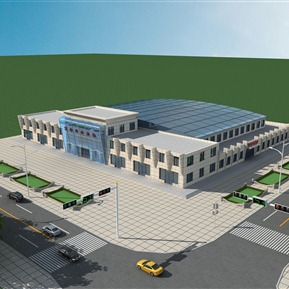 现代 建筑 市场菜市场批发市场