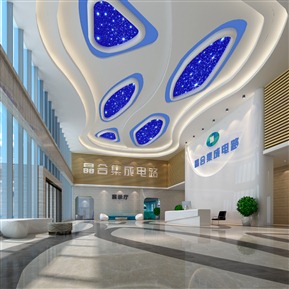 现代 大厅 办公入口门厅异形