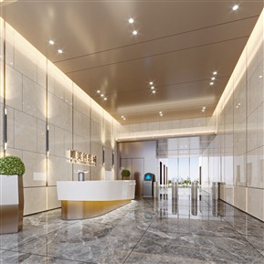 轻奢 电梯厅 大门厅电梯间