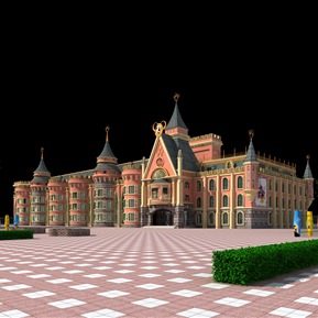 欧式 城堡 幼儿园游乐场城堡