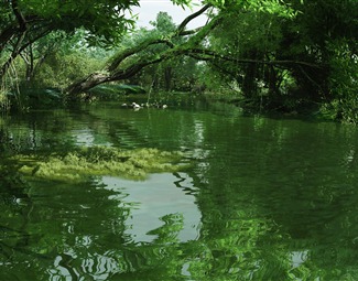 现代滨水景观带
