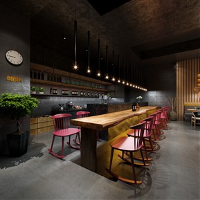 工业LOFT 咖啡厅 咖啡厅大厅