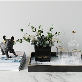 现代 摆件组合 创意茶几摆件组合