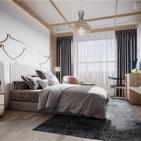 新中式 卧室 卧室包间