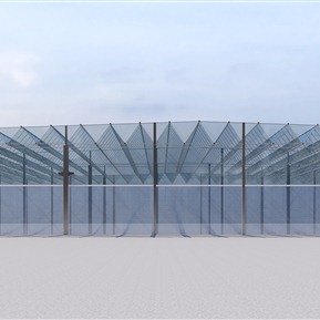 现代 钢结构厂房 钢架结构