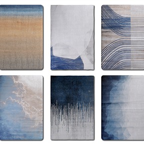 现代 方形地毯 抽象地毯