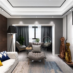 现代 客厅 客厅全景