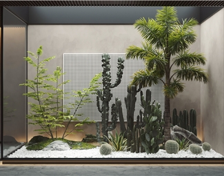 现代天井景观小品