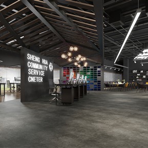 工业LOFT 公共办公区 办公区