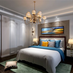 美式 卧室 次卧室