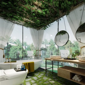 现代 卫生间 民宿卫生间