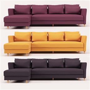 北欧 多人沙发 多人沙发单体