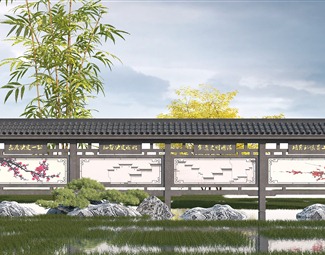 中式 宣传栏 校园文化宣传栏