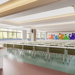 现代 教室 学校教室