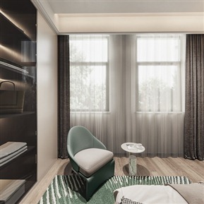 现代 卧室 主卧室