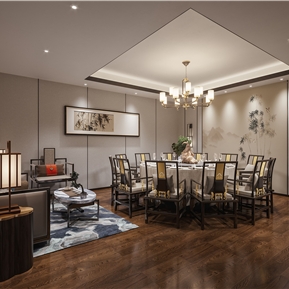 新中式 包间 餐厅包间