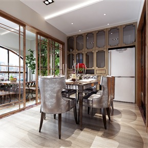 新中式 餐厅 客餐厅