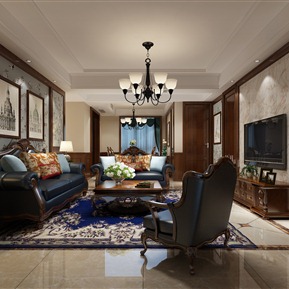 美式 客厅