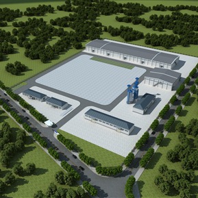 现代 厂房 厂区仓储场