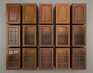 【实木厨柜门3d模型】_3dmax模型库免费下载_3d溜溜网